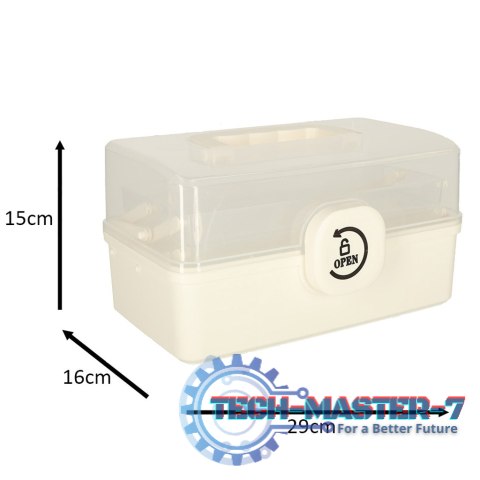 Pojemnik na leki organizer pudełko apteczka 29 x 16 x 15 cm Pojemnik na leki organizer pudełko apteczka 29 x 16 x 15 cm