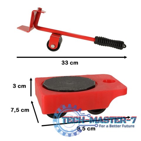Rolki do transportu zestaw do przesuwania mebli 150kg 5w1 Rolki do transportu zestaw do przesuwania mebli 150kg 5w1