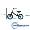 Rowerek biegowy Trike Fix Balance ultra lekki 1,8kg czarny niebieski