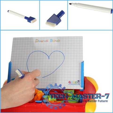 Tablica magnetyczna edukacyjna do nauki cyfry litery czerwona Tablica magnetyczna edukacyjna do nauki cyfry litery czerwona