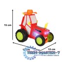 Traktor ciągnik zdalnie sterowany na pilota RC skaczący tańczący dźwięk czerwony
