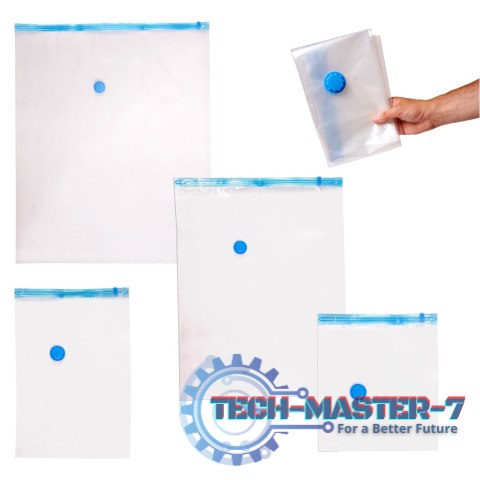 Worki próżniowe na ubrania 8 sztuk 4 rozmiary 35x40cm, 40x60cm, 60x80cm, 80x100cm Worki próżniowe na ubrania 8 sztuk 4 rozmiary 35x40cm, 40x60cm, 60x80cm, 80x100cm