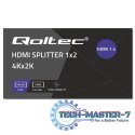 Aktywny rozdzielacz Splitter 2 x HDMI 4K x 2K | 3.4Gb/s