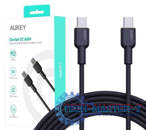 CB-NCC2 nylonowy kabel USB C - USB C | 1.8m | 3A | 60W PD | 20V