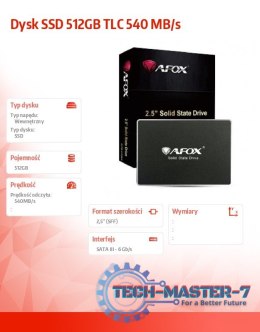 Dysk SSD 512GB TLC 540 MB/s