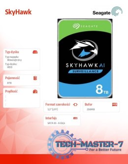 Dysk SkyHawk 8TB 3,5 cali 256MB ST8000VX010