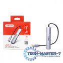Hub USB-A; 3x USB-A 2.0; 1x USB-A 5 Gbps Aluminiowy