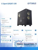Komputer E-Sport GA520T-CR1 Ryzen 5 3600/16GB/1TB/RX 6600 8GB/W11