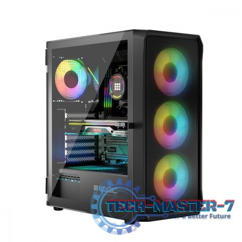 Obudowa Komputerowa Logic Portos ARGB Midi USB 3.0 Czarna