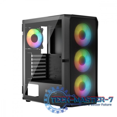 Obudowa Komputerowa Logic Portos ARGB Midi USB 3.0 Czarna Obudowa Komputerowa Logic Portos ARGB Midi USB 3.0 Czarna