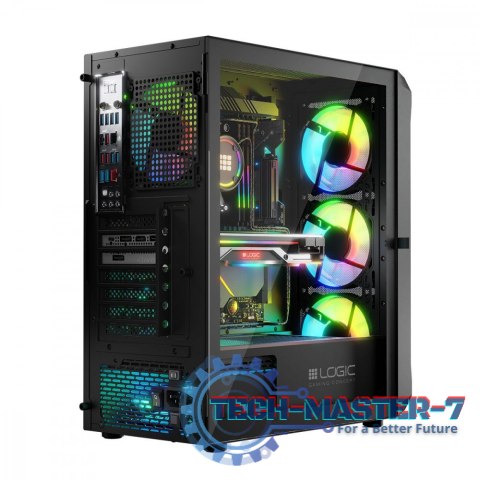 Obudowa Komputerowa Logic Portos ARGB Midi USB 3.0 Czarna Obudowa Komputerowa Logic Portos ARGB Midi USB 3.0 Czarna