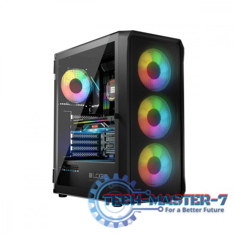 Obudowa Komputerowa Logic Portos ARGB Midi USB 3.0 Czarna Obudowa Komputerowa Logic Portos ARGB Midi USB 3.0 Czarna
