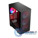 Obudowa komputerowa Siroco ARGB Flow Midi USB 3.0x2+Type-C Czarna