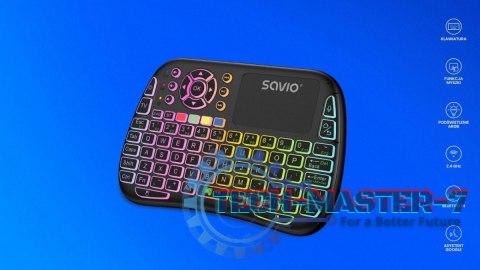 Podświetlana klawiatura bezprzewodowa RGB BT + 2.4 GHz , TV Box, Smart TV, Konsole, PC, KW-04 Podświetlana klawiatura bezprzewodowa RGB BT + 2.4 GHz , TV Box, Smart TV, Konsole, PC, KW-04