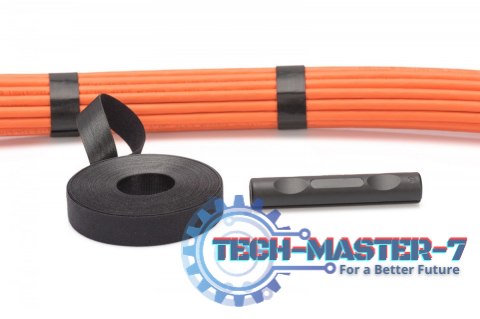 Taśma rzepowa do okablowania strukturalnego, szerokość 20 mm, rolka 10 m, Czarna Taśma rzepowa do okablowania strukturalnego, szerokość 20 mm, rolka 10 m, Czarna