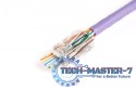 Wtyk RJ45 (8P8C) przelotowy, kat.6, nieekranowany, AWG 26-24, opakowanie 100 szt.