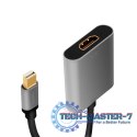 Adapter mDP do HDMI 4K 60Hz, aluminium 0.15m