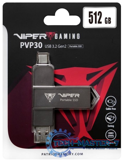 Dysk zewnętrzny SSD 512GB PVP30 Duo Compact 1000/1000 MB/s USB 3.2 USB-C Dysk zewnętrzny SSD 512GB PVP30 Duo Compact 1000/1000 MB/s USB 3.2 USB-C