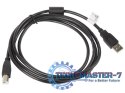 Kabel USB 2.0 AM-BM 1.8M Ferryt czarny