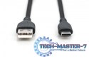 Kabel zasilający silikonowy USB-A - USB-C, USB 2.0 60W, 2m Czarny