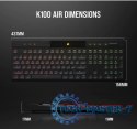 Klawiatura K100 RGB Air Wireless Ultra Thin Cherry MX