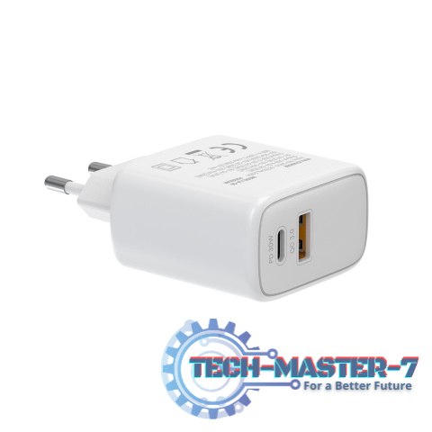 Ładowarka sieciowa LA-10 30W Quick Charge Power Delivery 3.0 Biała + Kabel Ładowarka sieciowa LA-10 30W Quick Charge Power Delivery 3.0 Biała + Kabel