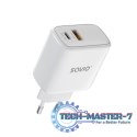 Ładowarka sieciowa LA-10 30W Quick Charge Power Delivery 3.0 Biała + Kabel