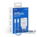 Ładowarka sieciowa LA-10 30W Quick Charge Power Delivery 3.0 Biała + Kabel