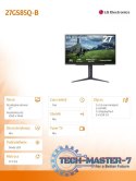 Monitor 27 cali 27GS85Q-B QHD UltraGear 100Hz, 1ms, 400cd, HDMI, DP, USB, Pivot, HAS
