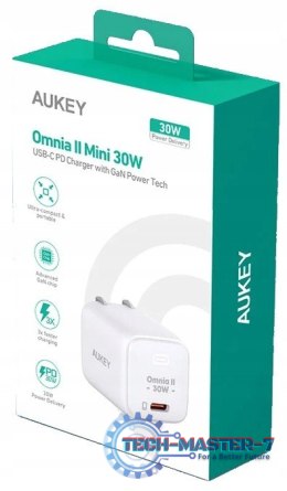 PA-B1L White Omnia II Mini ładowarka sieciowa 1xUSB-C PowerDelivery 30W 5A
