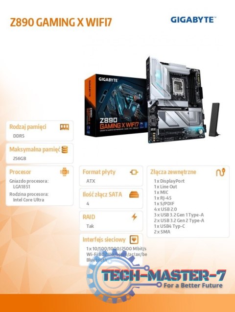 Płyta główna Z890 GAMING X WIFI7 Płyta główna Z890 GAMING X WIFI7