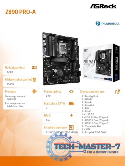 Płyta główna Z890 PRO-A ATX Płyta główna Z890 PRO-A ATX