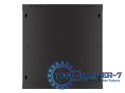 Szafa wisząca 19 cali 12U 600x450 drzwi perforowane (flat pack) czarna