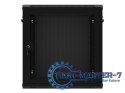 Szafa wisząca 19 cali 12U 600x450 drzwi perforowane (flat pack) czarna