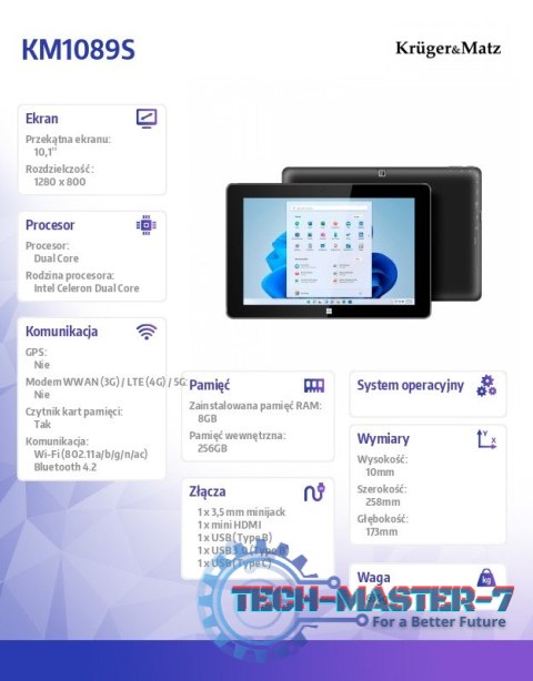 Tablet 2in1 Kruger & Matz EAGLE 1089S Tablet 2in1 Kruger & Matz EAGLE 1089S