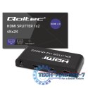 Aktywny rozdzielacz Splitter 2 x HDMI 4K x 2K | 6Gb/s | 60Hz
