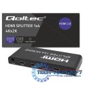 Aktywny rozdzielacz Splitter 4 x HDMI 4K x 2K | 6Gb/s | 60Hz