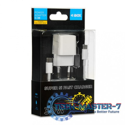 Ładowarka sieciowa ILUC65B czarna GaN 65W USB -C Ładowarka sieciowa ILUC65B czarna GaN 65W USB -C