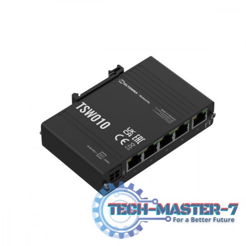 Przełącznik przemysłowy TSW010 5xRJ45 porty 10/100Mbps Przełącznik przemysłowy TSW010 5xRJ45 porty 10/100Mbps