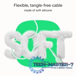 Kabel USB-C-USB-C PowerFlex 100W silikonowy 1.2m zielony