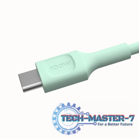 Kabel USB-C-USB-C PowerFlex 100W silikonowy 1.2m zielony Kabel USB-C-USB-C PowerFlex 100W silikonowy 1.2m zielony