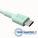 Kabel USB-C-USB-C PowerFlex 100W silikonowy 1.2m zielony