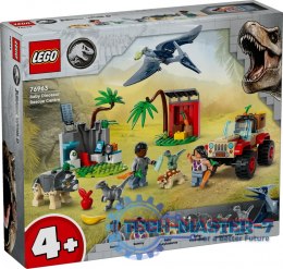 Klocki Jurassic World 76963 Centrum ratunkowe dla małych dinozaurów