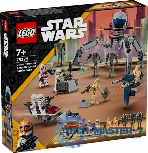 Klocki Star Wars 75372 Zestaw bitewny z żołnierzem armii klonów i droidem bojowym