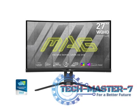 Monitor 27 cali MAG 275CQRXF LED/QHD/Curved/240Hz/czarny Monitor 27 cali MAG 275CQRXF LED/QHD/Curved/240Hz/czarny