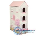 Domek dla lalek drewniany4332 Lulilo Papilio różowy 80cm