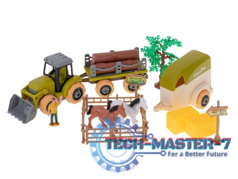 Gospodarstwo rolne farma traktor maszyny rolnicze zwierzęta zagroda konie + śrubokręt Gospodarstwo rolne farma traktor maszyny rolnicze zwierzęta zagroda konie + śrubokręt