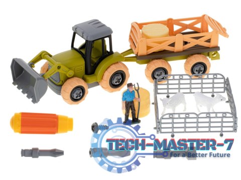 Gospodarstwo rolne farma traktor maszyny rolnicze zwierzęta zagroda owce + śrubokręt Gospodarstwo rolne farma traktor maszyny rolnicze zwierzęta zagroda owce + śrubokręt