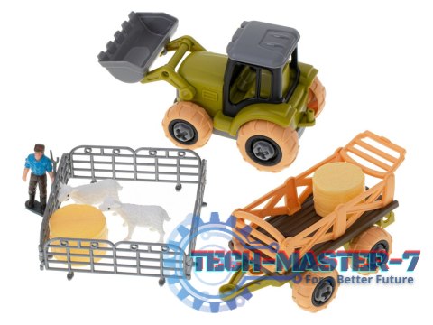 Gospodarstwo rolne farma traktor maszyny rolnicze zwierzęta zagroda owce + śrubokręt Gospodarstwo rolne farma traktor maszyny rolnicze zwierzęta zagroda owce + śrubokręt