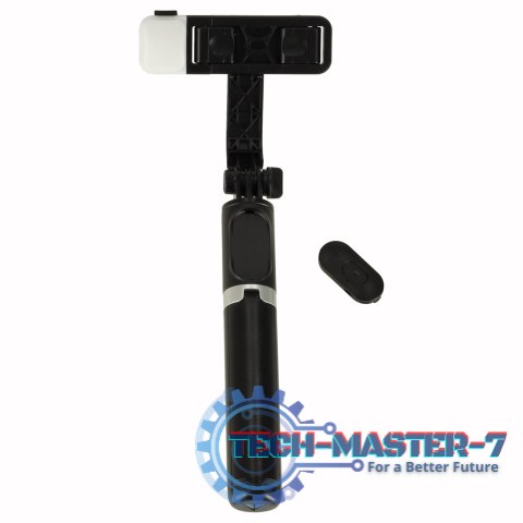 Kijek do selfie lampka LED statyw tripod czarny Kijek do selfie lampka LED statyw tripod czarny